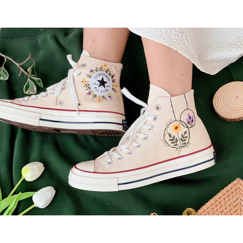 Embroidered ConverseWedding ConverseConverse Embroidered Lavender And SunflowerCustom Wedding LightsCustom Logo FlowerLavender Gifts - 1.jpg