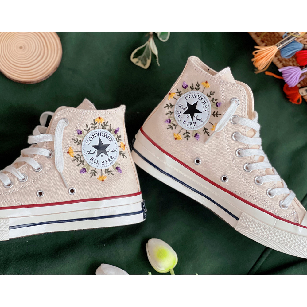 Embroidered ConverseWedding ConverseConverse Embroidered Lavender And SunflowerCustom Wedding LightsCustom Logo FlowerLavender Gifts - 3.jpg