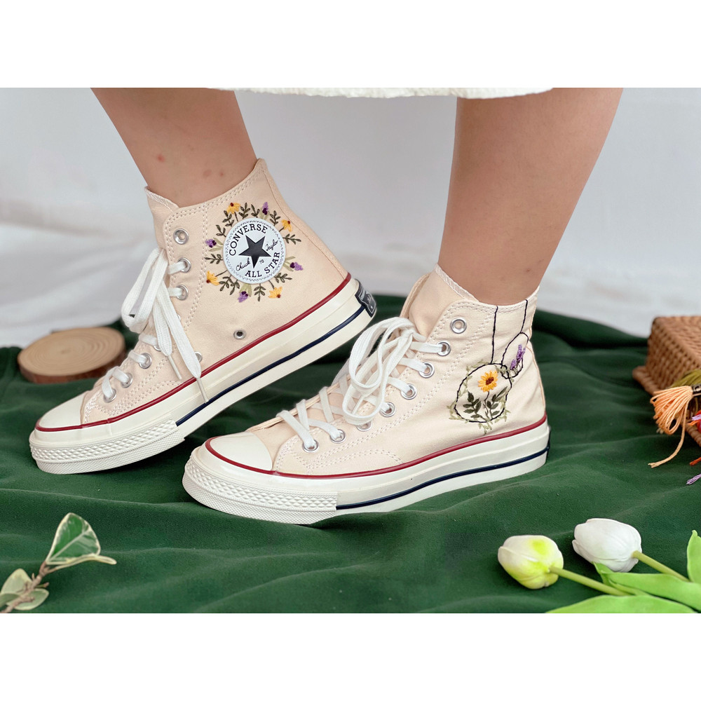 Embroidered ConverseWedding ConverseConverse Embroidered Lavender And SunflowerCustom Wedding LightsCustom Logo FlowerLavender Gifts - 5.jpg