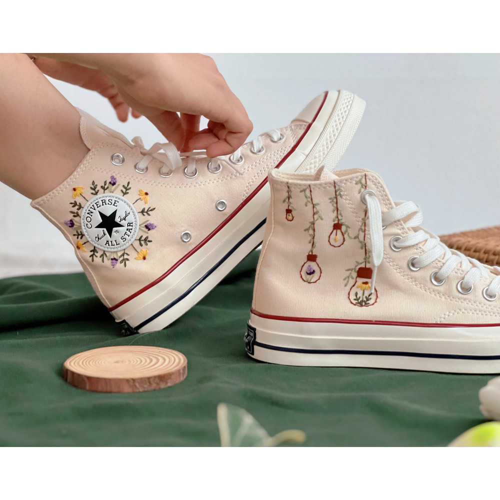 Embroidered ConverseWedding ConverseConverse Embroidered Lavender And SunflowerCustom Wedding LightsCustom Logo FlowerLavender Gifts - 6.jpg