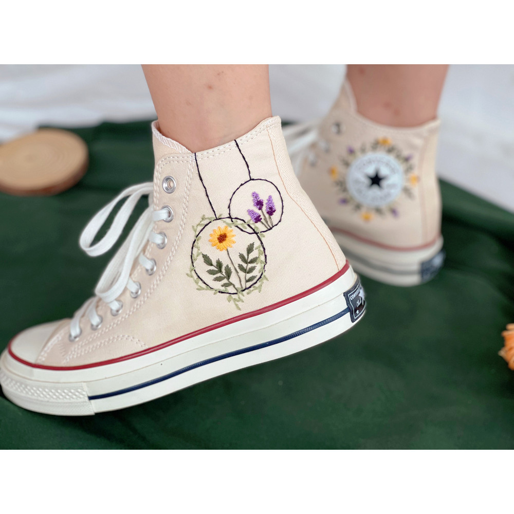 Embroidered ConverseWedding ConverseConverse Embroidered Lavender And SunflowerCustom Wedding LightsCustom Logo FlowerLavender Gifts - 7.jpg