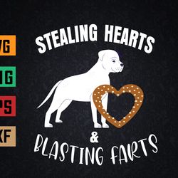 stealing hearts blasting farts rat terrier valentines day svg, eps, png, dxf, digital download