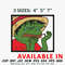 Luffy meme frog embroidery design