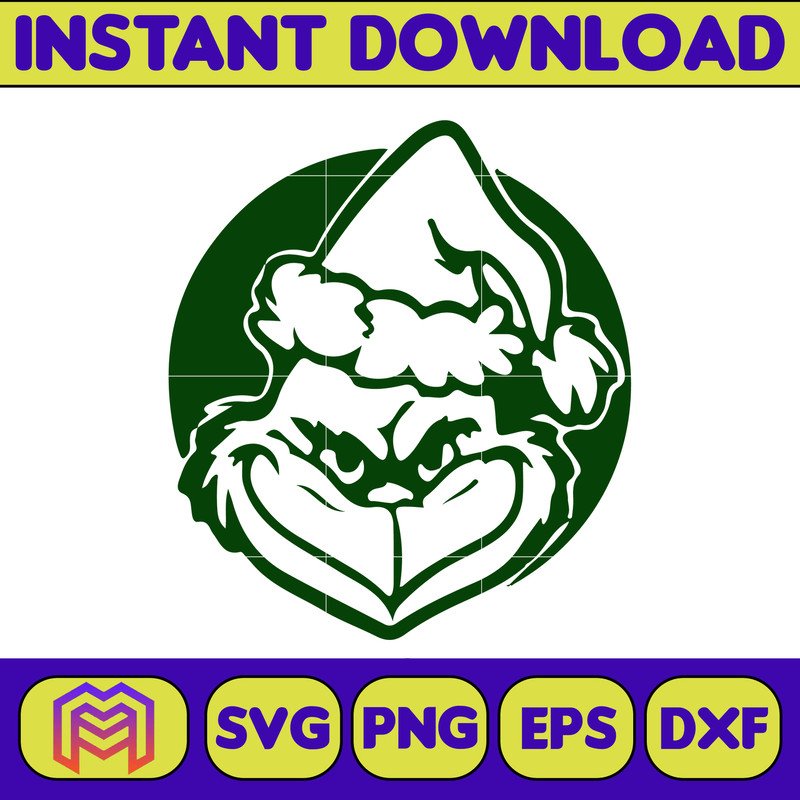 Grinch SVG, Grinch Christmas Svg, Grinch Face Svg, Grinch Hand Svg, Clipart Cricut Vector Cut File, Instant Download (251).jpg