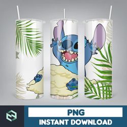 stitch tumbler wrap, stitch tumbler wrap for 20 oz skinny tumbler png sublimation design, stitch sublimation designs (40