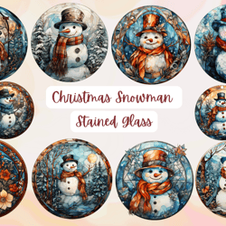 Christmas Snowman stained glass Png Clipart,Festive snowman PNG, Holiday stained glass designs, Christmas PNG clipart
