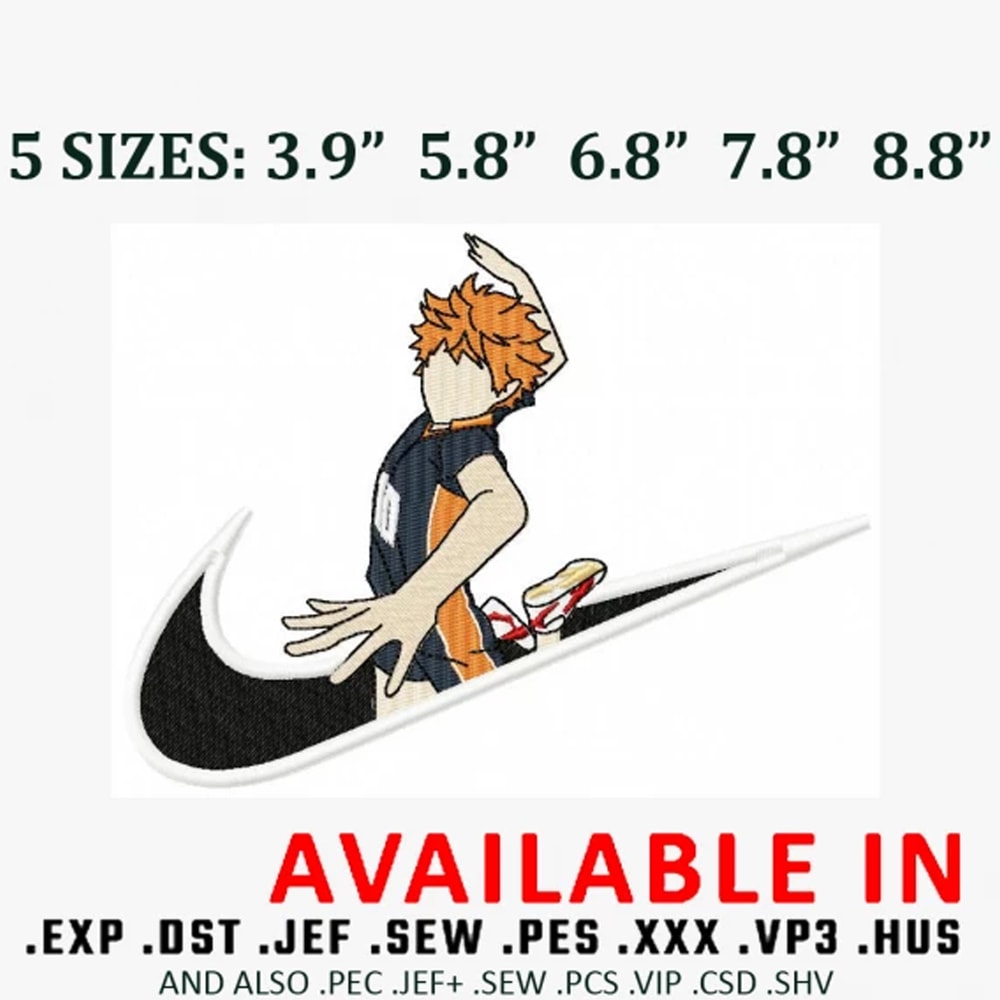 Nike x hinata volley embroidery design