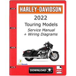 2022 Harley Davidson Touring Models Service Repair Manual Wiring Diagrams - Instant Download
