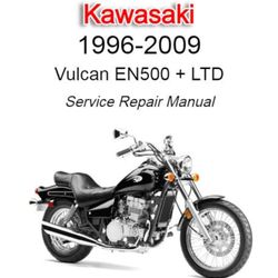 Kawasaki Vulcan EN500 LTD 1996-2009 Service Repair Manual EN 500