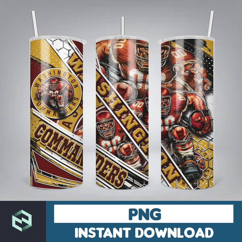 Football 20oz tumbler Sublimation Templates, Football designs Skinny Straight tumbler Wrap ,20oz skinny tumbler (29).jpg