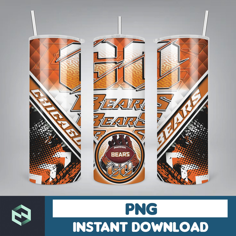 Football 20oz tumbler Sublimation Templates, Football designs Skinny Straight tumbler Wrap ,20oz skinny tumbler (55).jpg