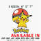 Pokemon ball pikachu Embroidery Design