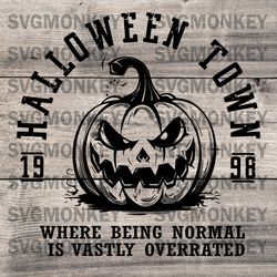 Halloween Town University Svg Png, Pumpkin Face Svg, Spooky Season Svg, Halloween Crafting Supplies, SVG DXF PNG EPS
