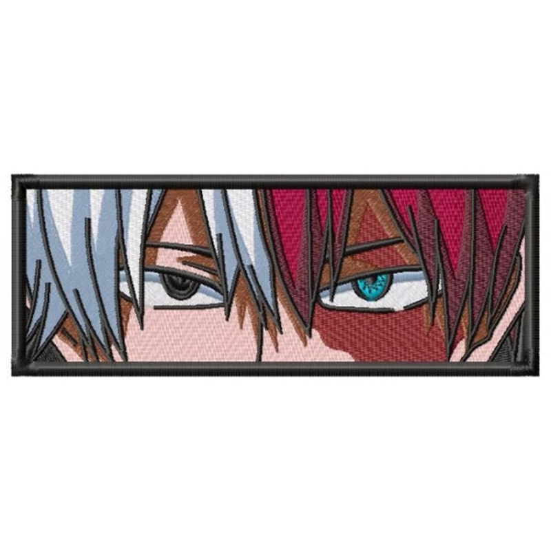Shoto Todoroki rectangle Embroidery Design