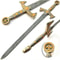 36 Handmade High Carbon Steel Viking Bearded Sword