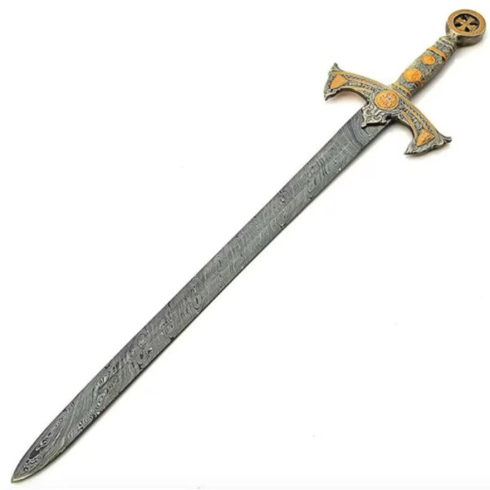 36 Handmade High Carbon Steel Viking Bearded Sword