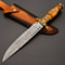 14 Custom Handmade Damascus Steel Dagger