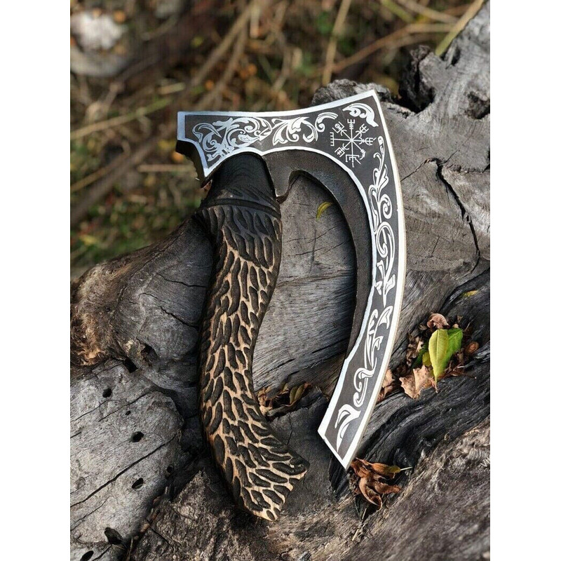 12 Handmade Viking Pizza Axe Cutter