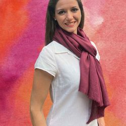 wool/silk blend thin weave lightweight solid scarves