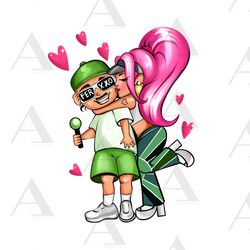 printable  karol g and feid png hand drawn sublimation designs, no background, new 2023 friki, ferxxoo  art digital down