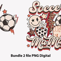 bundle 2 file soccer mama tee, soccer mom game day, soccer mom, comfort colors soccer mom tee, sports mom png file