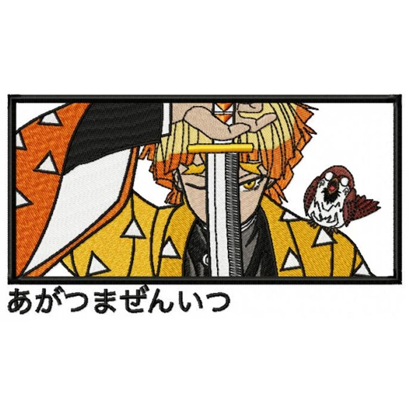 Zenitsu Sword Embroidery Design