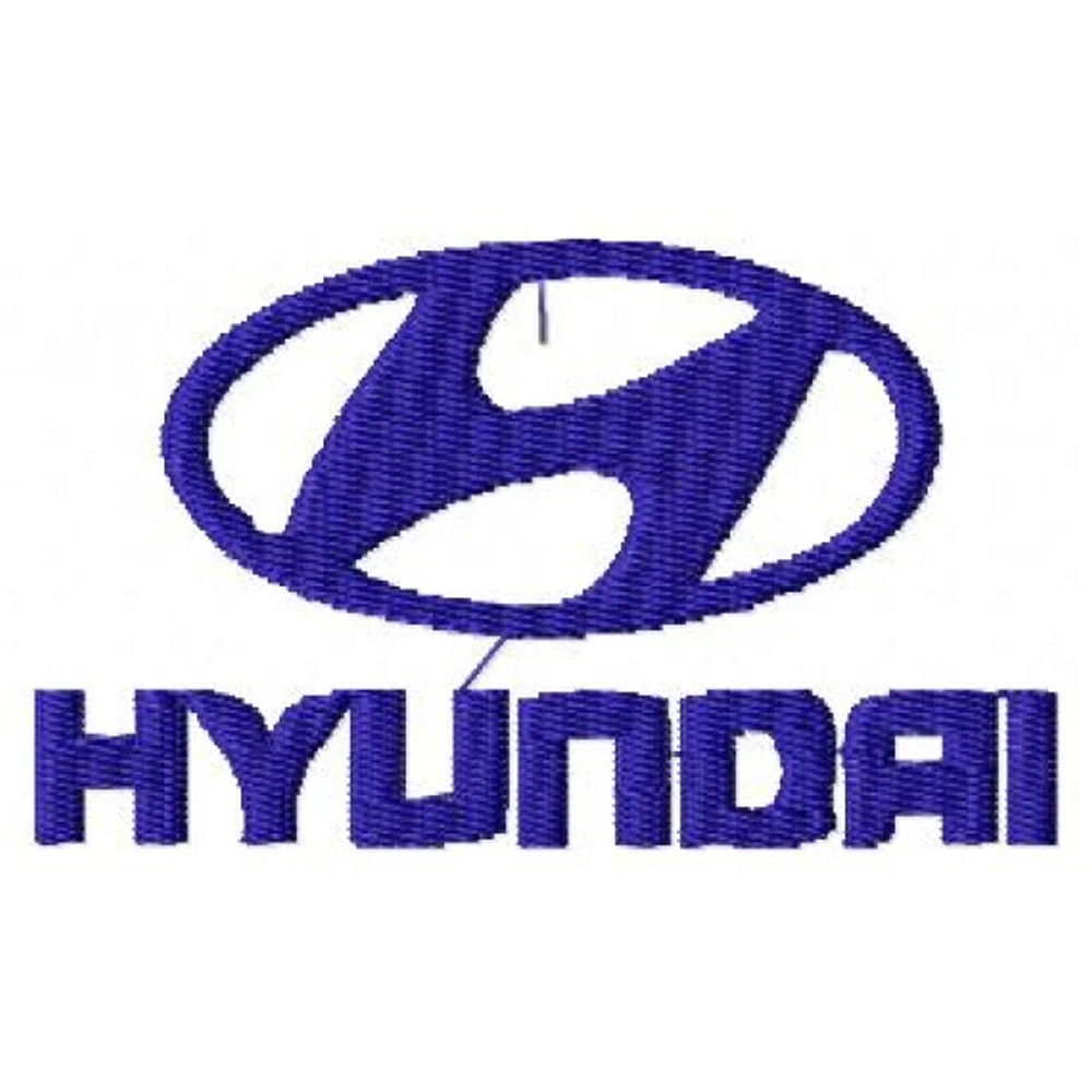 Hyundai logo Embroidery Design