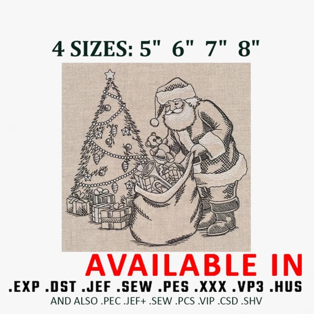 Satan give gift embroidery design