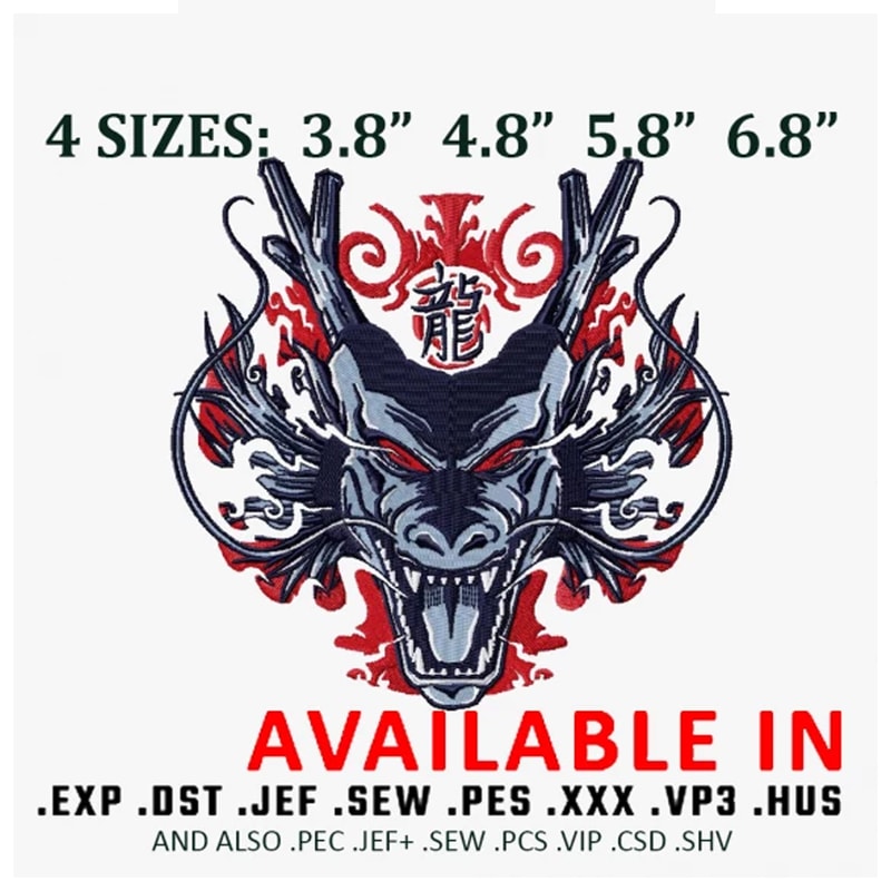 Shenglong black embroidery design