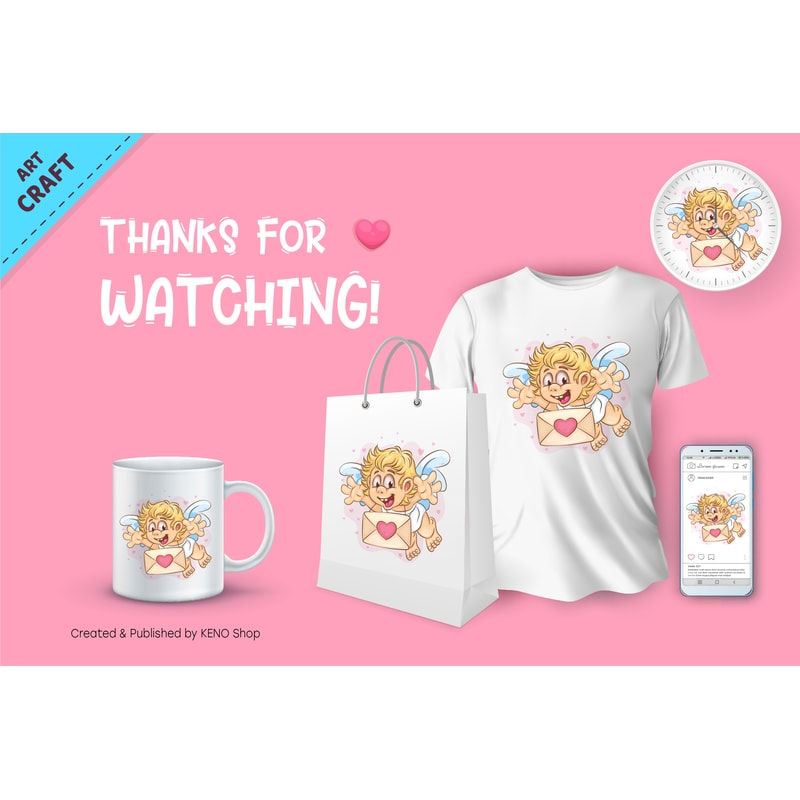 Cartoon Cupid with Letter_preview_3.jpg