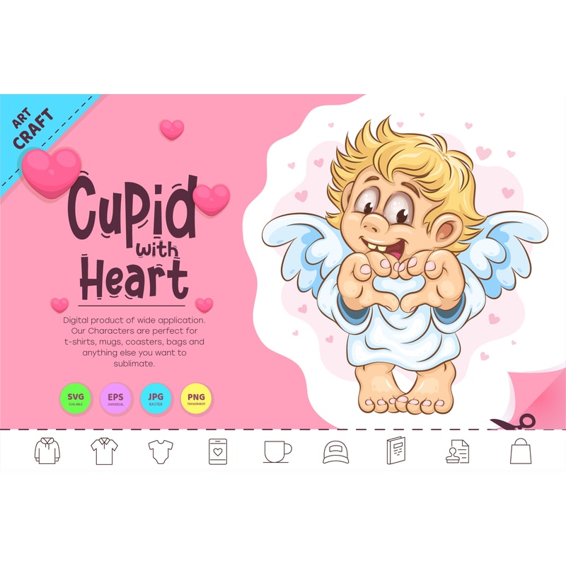 Cartoon Cupid with Heart_preview_1.jpg