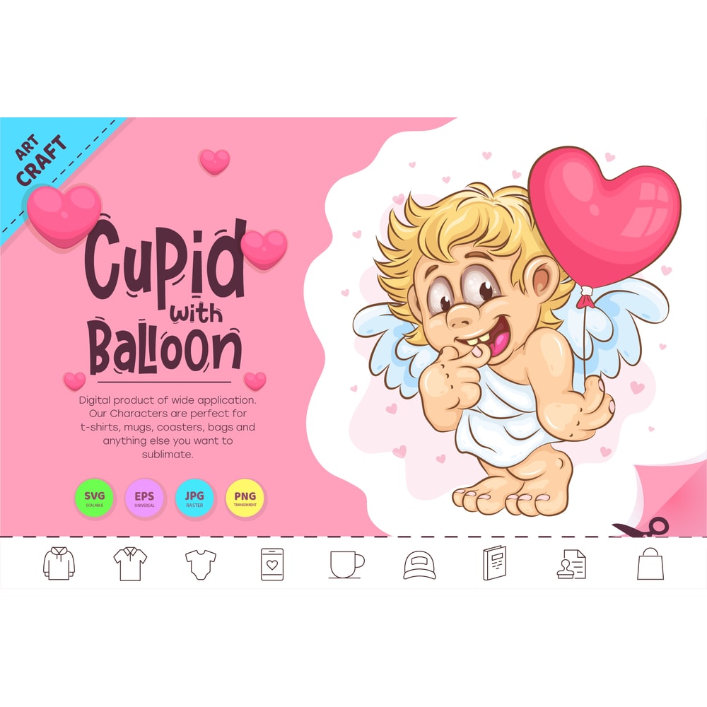 Cartoon Cupid with Balloon_preview_1.jpg