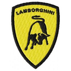 lamborghini logo embroidery design, logo design, car shirt, logo car embroidery, embroidered shirt, digital download.
