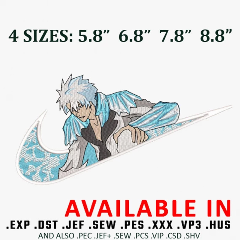 Toshiro x logo nike embroidery design