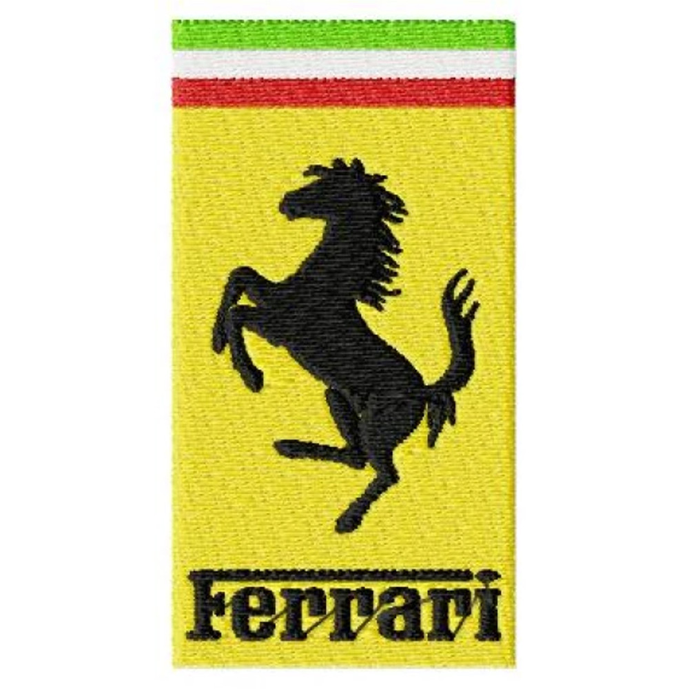 Ferrari Car Logo Embroidery Design