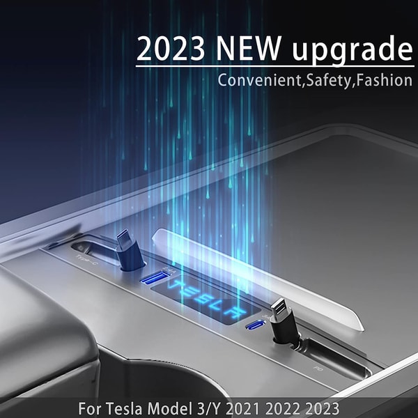 Tesla Usb Ico Tesla USB Hub Fast Charge with Cable Adapter for Tesla Model | Inspire ...