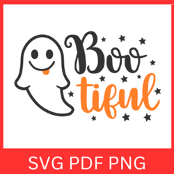 bootiful svg | boy halloween | cute ghost with bow | funny kid halloween| shirt design | halloween svg