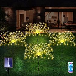 solar fireworks lamp drag a waterproof lawn floor outlet