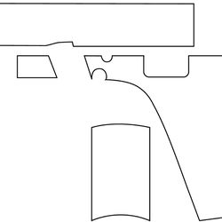 glock 26 gen 3 blank gun template vector file svg dxf eps png jpg file