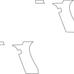 glock 45 gen 5 blank gun template vector file svg dxf eps png jpg file