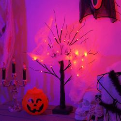 Halloween Tree Light Led Holiday Party Layout Home Decorative Lamp