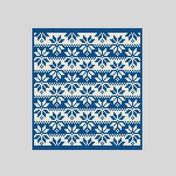loop-yarn-finger-knitted-winter-stars-blanket-6