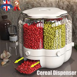 kitchen dry food sealed storage container grain box cereal dispenser rice tank uk