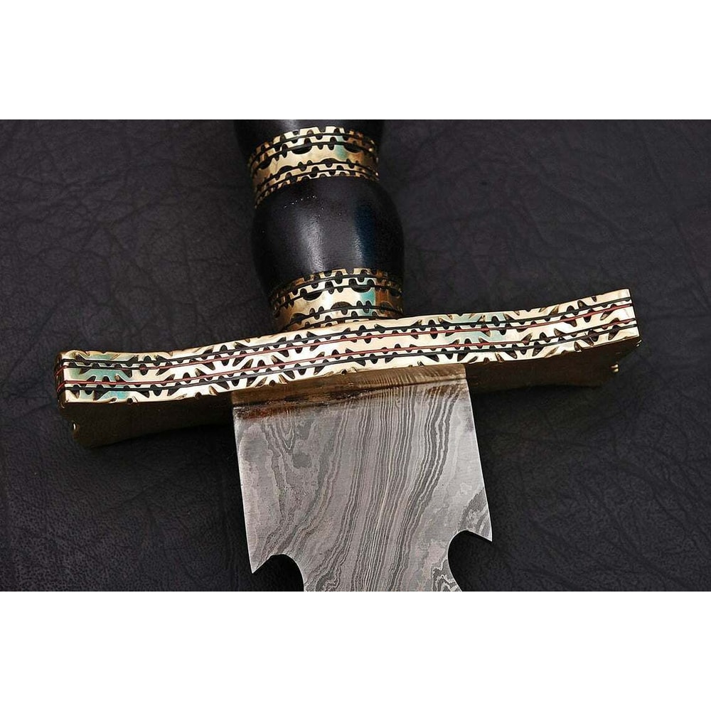 30 Custom Handmade Damascus Steel Hunting Sword for sale