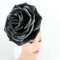 Black Rose Fascinator Magic Flower Hair Clip Wedding Headband Church Hat Halloween dress.jpg