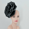 Black Snow Rose Fascinator Magic Flower Hair Clip Wedding Headband Church Hat Halloween dress.jpg