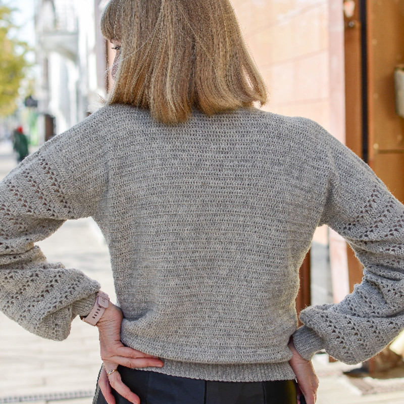 crochet pattern, cardigan pattern, women cardigan, cropped cardigan, jacket pattern, eyelets cardigan, v-neck cardigan, sweater pattern, buttoned cardigan 8.jpg