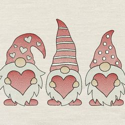 Gnome heart embroidery design 3 Sizes reading pillow-INSTANT D0WNL0AD