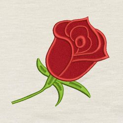 Rose applique embroidery design 3 Sizes reading pillow-INSTANT D0WNL0AD