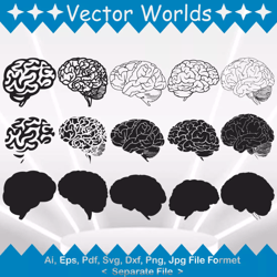 Human Brain svg, Human Brains svg, Human, Brain, SVG, ai, pdf, eps, svg, dxf, png, Vector